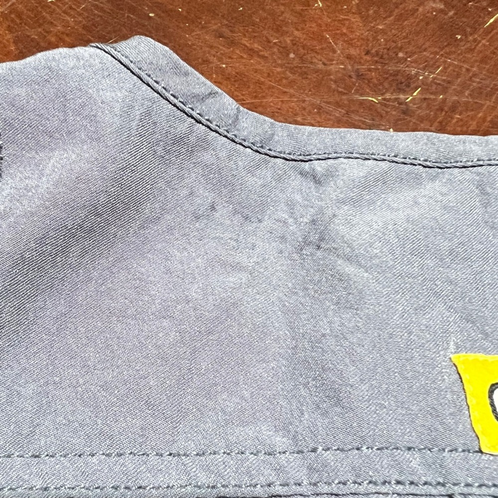 WonderWink Four-Stretch V-Neck Scrub Top Pewter Gray Womens Medium 6108 - Picture 9 of 11